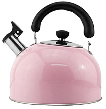 Stainless Steel Tea Kettle 3.5L Hot Water Pot Durable Teakettle Pink