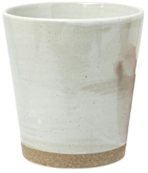 Taza de té de cerámica de estilo vintage, estilo japonés, sin asa, 400 ml, base marrón sin asa