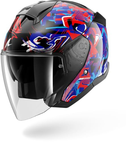 Shark, Jet Motorradhelm SKWAL JET PRANZ Black Blue Red KBR, XL