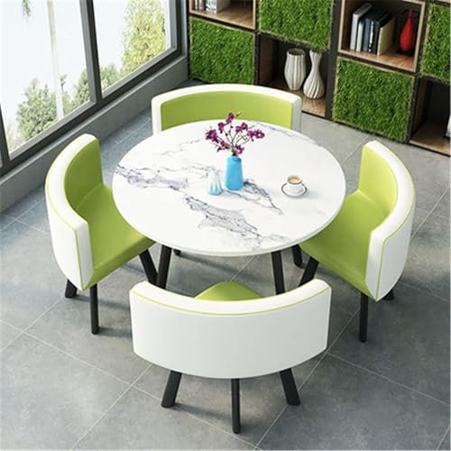 Kleiner runder Esstisch, Küchenmöbel, modern, Frühstücksbar, Konferenztisch für Esszimmer/Küche, 80 x 75 cm