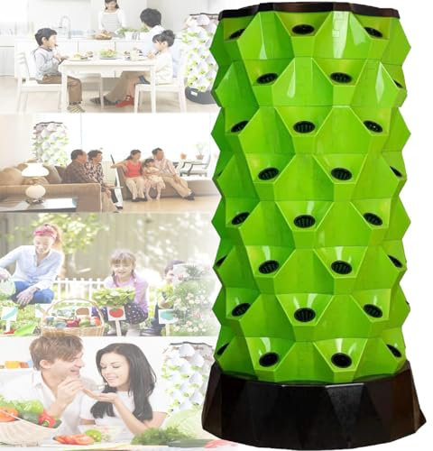 Vertical Hydroponic Tower Kit for Soilless Cultivation, Multi-Layer Pineapple Growing System, Intelligent Planting Column for Indoor Gardening