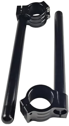 Motorcycle Handlebars For Motorcycle Universal 7/822mm Handlebar Aluminum Riser Rised Adjustable CNC Handlebar Clip-Ons Handle Bars Clip Ons