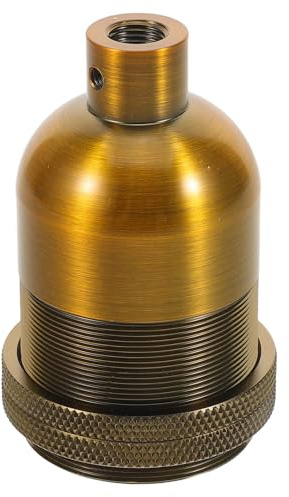 ELAYARD Douille de Lampe E27 en Aluminium Vintage Support de Remplacement Industriel Suspendre Compatible Ampoules E27 Douille Décorative pour Bar Restaurant et Éclairage Intérieur