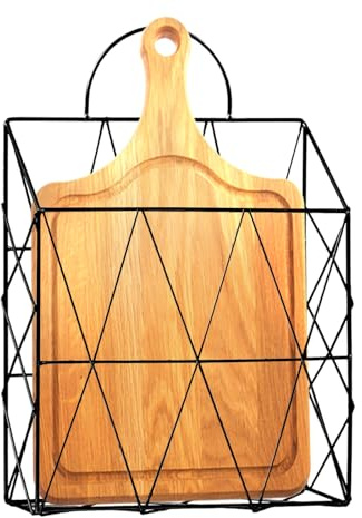 Porte-documents mural – Fil résistant 25 cm, panier pour courrier suspendu, accessoire de bureau | cuisine, garde-manger cubique dortoir entrée foyer tablette carnet journal carnet de livres T