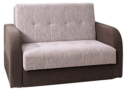 Schlafsofa American Quadro II, Couch mit Bettfunktion, Polstersofa mit Bettkasten und Schlaffunktion, Bettsofa, (Gomera 04 + Gomera 02)