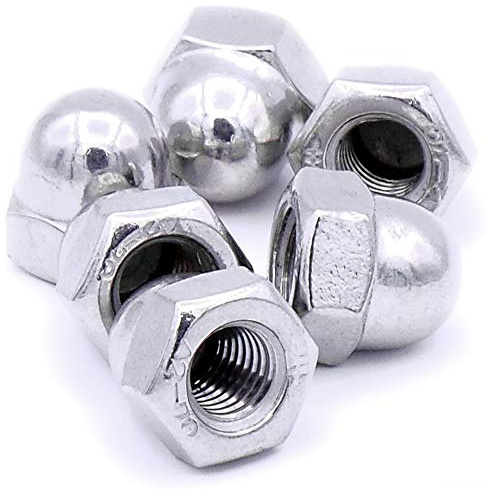 M10 (10 mm) Hutmutter, Edelstahl (A2) (6 Stück)