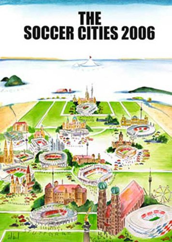 empireposter Joel, Sylvia - The Soccer Cities 2006 - Kunstdruck Artprint - Grösse 50x70 cm + 2 St Posterleisten Holz 61 cm