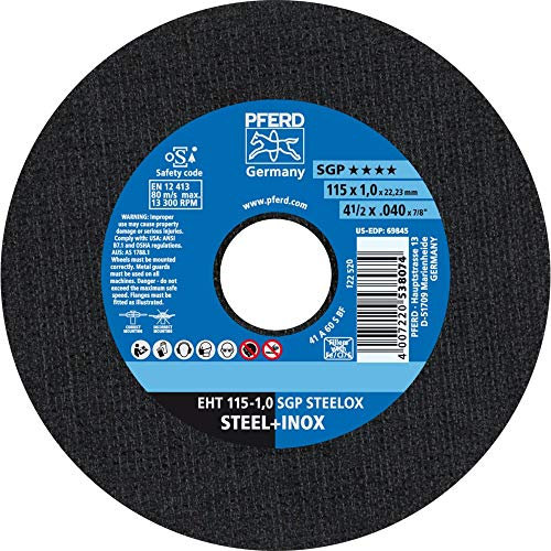 25 x PFERD Trennscheibe EHT 115-1,0 SGP STEELOX| Art.: 61330421