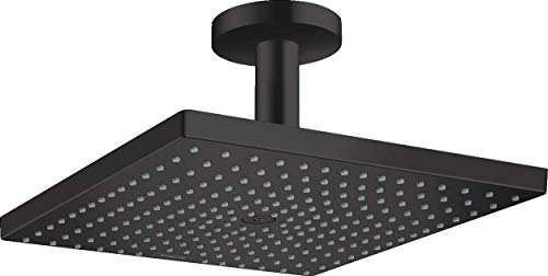 hansgrohe Duschkopf Raindance E 300 Regendusche (Kopfbrause mit Deckenanschluss) Mattschwarz, 300x300 mm (Deckenanschluss)