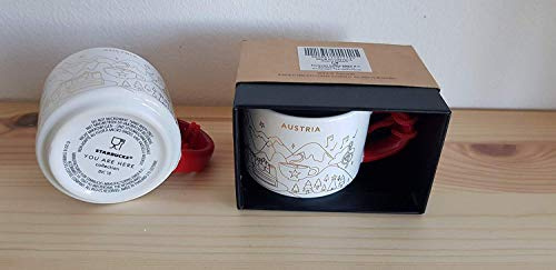 STARBUCKS Austria Christmas Edition Collection Demi Mug Espresso Coffee Cup Tasse NEU in OVP Box Österreich 89 ml Ceramic