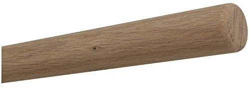 Roble Pasamano sin Procesar Barandilla Redondo sin Soporte (para Aceites, Beizen, Barnizar) Longitud - Radius Molido, 1100 mm / 110 cm / 1,1 m