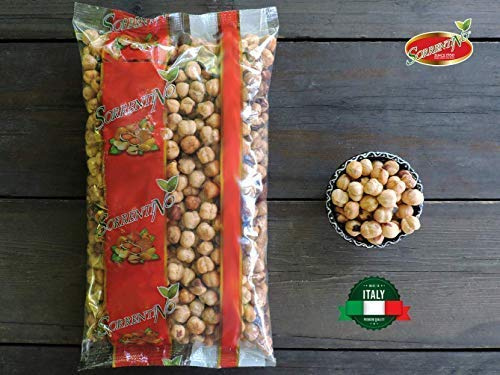 Nocciole ITALIANE - Varietà Tonde di Giffoni – OFFERTA 1kg - Sgusciate - Tostate - Senza Sale - Origine Italia - SORRENTINO