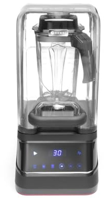 HENDI Standmixer BPA-frei, Touch, mit schalldämmender Schutzhaube, Inkl. 2,5 Liter-Kanne, temperaturbeständig -40˚C bis 90˚C, Smoothie-Cocktails-Desserts, 1680W, 252x258x(H)547mm, BPA Frei