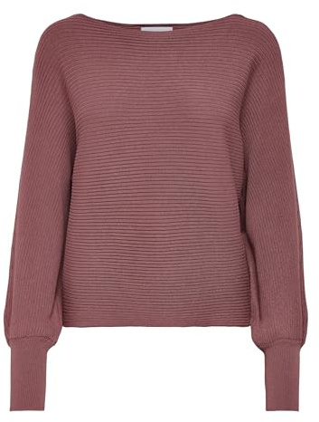 ONLY Femme Onladaline Life L/S Short Pullo KNT Noos Pull-Over, Rose/Marron, L EU