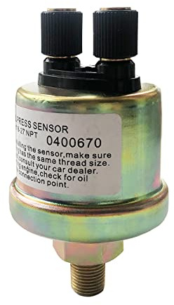 0-150 Psi Oil Pressure Sensor Replacement for Oil Press Gauge 1/8-27NPT 0-10 bar Gauge Sender 2 Pins