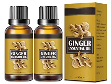 2PCS Aceite de Jengibre Drenaje Linfatico Baretastic, Aceite de Masaje de Jengibre - Aceite de Jengibre de Drenaje linfático Natural | Alivia el Dolor Muscular y el Aceite Activo Relajante