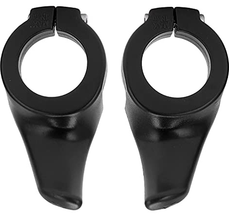 Thumb Rest Handlebar, High Toughness Ergonomic Bicycle Rest Handlebar 1 Pair for Mountain Bike(Black)
