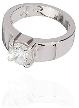 NKlaus Kettenanhänger kleiner Taufring Zirkonia weiß 925 Silber 13,9mm anlaufgeschützt 9901