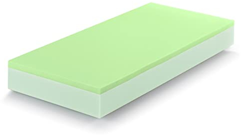 Marcapiuma Einzelmatratze Bio Dream Bio pflanzliche Visco 90x195 h. 16 cm Orthopädische H2 Mittel/Fest Umweltfreundliche Abziehbar Baumwolle Bezug gegen Milbe Atmungsaktiv Made in Italy