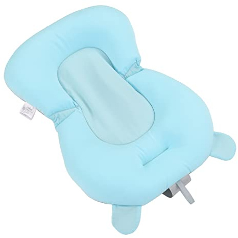 aby Badewannenkissen, Schwimmend Neugeborenen-Badewannenmatte Baby Badesitzkissen für 0-12 Monate Neugeborene, Weiches Baby Badewanne Sitzkissen Unterstützer, Bad Bett Dusche Matte (Blauer bär)