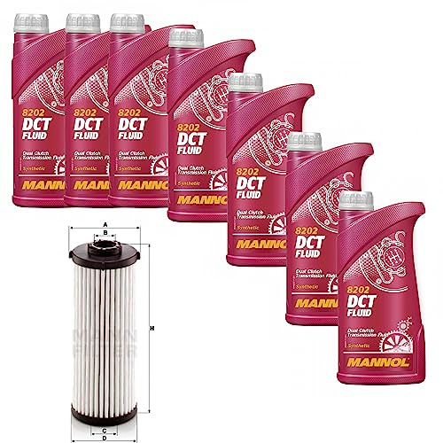 7L MANNOL DCT Fluid Getriebeölfilter für A3 Cabriolet Limousine Sportback | Motoröl MANNOL DCT Fluid 8202 Hydraulikfilter