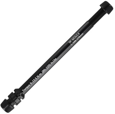 ZYWUOY Fahrrad-Trainer-Achsenspieß, Aluminiumlegierung,M12x1.75 160-172, Umwandlungsspieß-Adapter, geeignet für Fahrrad und Indoor-Sport