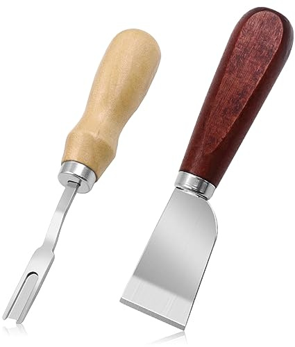 Ncheli 2 Herramientas De ArtesaníA De Cuero Cuchillo De Corte Para ArtesaníA En Cuero, Que Contiene 2 TamañOs De Herramientas Artesanales De Cuero, Utilizadas Para Herramientas De ArtesaníA De Cuero