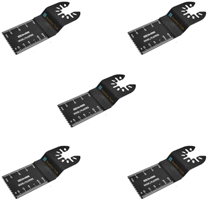 Eabdice 5 Piezas Accesorios Hojas Sierra Multifuncionales, Hoja Sierra Universal, Accesorios Sierra Metal, Adecuado para Madera, Metal, Plástico y Materiales Compuestos