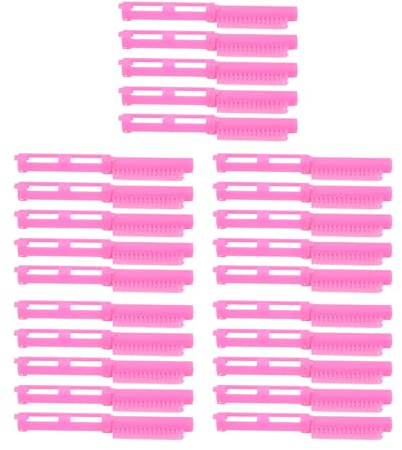Pinkes 25-teiliges Dauerwellenstangen-Set, Kaltwellenstangen, Kleiner Lockenwickler, Salon-Dauerwellen-Set Für Damen, Lockenstäbe Für Mittellanges Kurzes Haar, Lockenwickler-Styling, DIY-Friseurwerkze