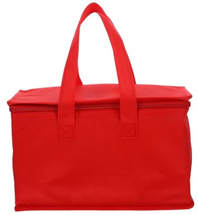 SEWOART Picknick Thermotasche Lunchtasche für Draußen Rot aus Oxfordstoff