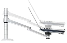 WGJJPQYK OA-7X Multimedia-Desktop-Doppelarm-27-Zoll-LCD-Monitorständer + Laptop-Ständer Desktop-Full-Motion-Dual-Monitor-Montagearmhalterung