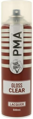 4TRESS PMA 6 x CLEAR LACQUER SPRAY 500ML with Dust Caps (4T-PCPA1014)