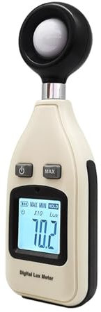 WLLKIY 2-in-1-Digital-Luminometer, Photometer, Luminanz-Lumen-Messgerät, 0–200.000 Lux, Senor Mit 2 Mal/Sek. Abtastfrequenz, Automatischer Bereichswahl Genaue