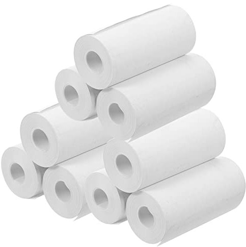 DIYEAH 10rollen Selbstklebende Thermoetiketten Blanko Express Aufkleber Permanent Klebend Rechteckige Etiketten Zum Beschriften Und Organisieren Langlebig Und Robust Einfach Abziehen Und