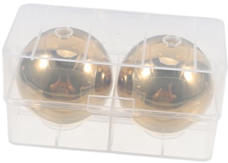 ROMISBABA 2stücke Edelstahl Whiskey-Steine Wiederverwendbare Eiskugeln Zur Kühlung Von Getränken Für Whiskey Cocktails Und Mehr Perfektes Für Männer
