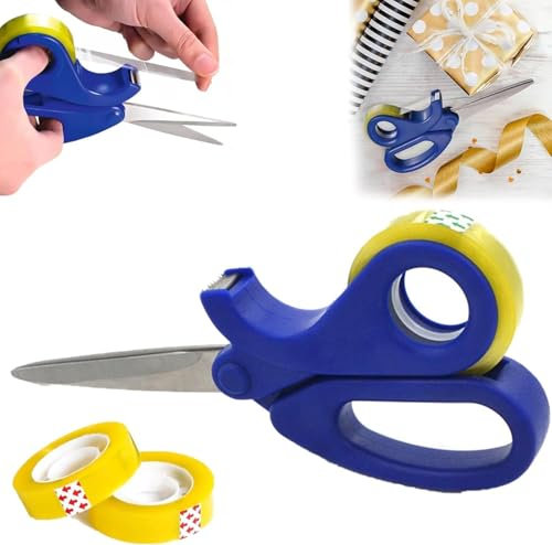 Schere und integrierter,Mehrzweck-Geschenkverpackung, Tischschneider,Klebebandabroller für Geschenkverpackungen, Klebebandschneider,Schere für Schreibtisch,Haus,Büro und Schule 1/2/3pcs