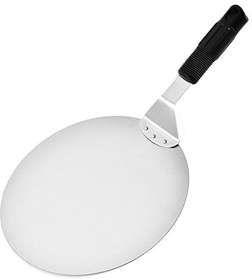 MAGICLULU Round Cake Pizza Server Stainless Steel Heat-Resistant Pp Handle Easy Transfer Cle