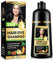 Shampoo Tintura per Capelli Neri 3 in 1 - Colore Naturale per Capelli alle Erbe per Copertura dei Capelli Grigi, Risultati Duraturi, Capelli Nutriti e Vivaci, Capelli Sani per Donne e Uomini, 500ML