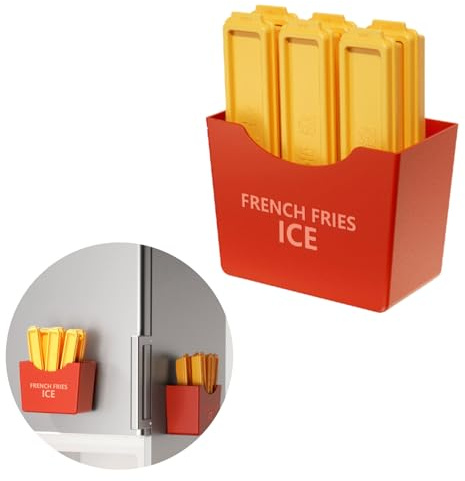 6 Pieces Reusable Popsicle Mould ，Magnetic Storage Box | Individually Removable & Easy to demould | Ice Mould for Water ice for Creamy Water ice