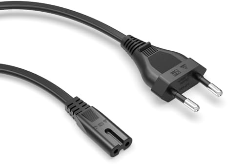 Superer C7 Figura 8 Cable de Alimentación Compatible con Sony PS4, PS5 (3 M)