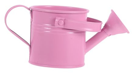 CIYODO Regadera Pequeña para Plantas de Interior Mango Portátil, Maceta Decorativa Rosa 8x7x7 Cm, para Suculentas y Jardinería en Casa, Riego Fácil y Diseño Artístico