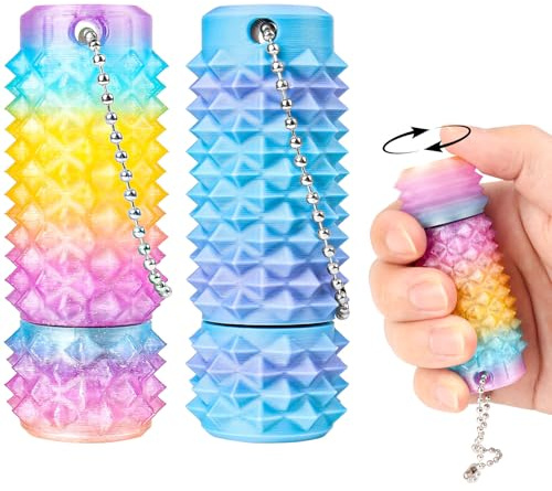 Little Ouchies Spiky Pain Fidget Toys 2-pack for adults, rotating sensory stim, ADHD Fidget toys for stress relief & focus, discreet anti-anxiety gadget