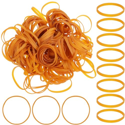 BCOATH 350 pezzi Elastici in Gomma Spessi Bande Elastiche Resistenti e Versatili per Ufficio Scuola e Casa Elastici Colorati Classici per Artigianato e Acconciature