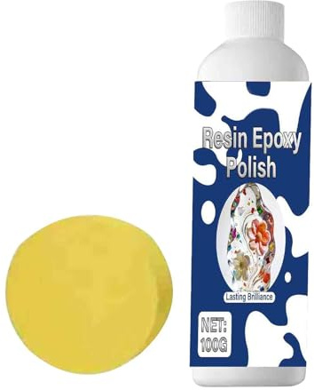 Composto Lucidante per Resina - Rimuove e Ripara con Spugna | Set composto lucidante | per Cucina Bagno Top Cucina Tavolo Artigianato Home