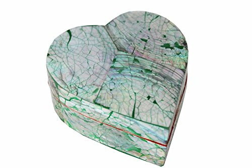 Naturesco Dose Schmuckdose Herz Perlmutt 7cm