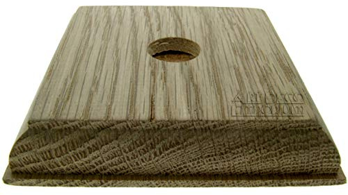 Solid Natural Oak Ogee Profile Square Switch Mount 1 Gang for 1 Switch for Toggle, Dolly, Period, Vintage and Bakelite Light Switches
