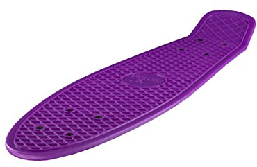 Ridge Skateboards Mini Cruiser Deck Plateau de Skateboard, Violett, 22 x 6, fabriqué au Royaume-Uni, 55cm