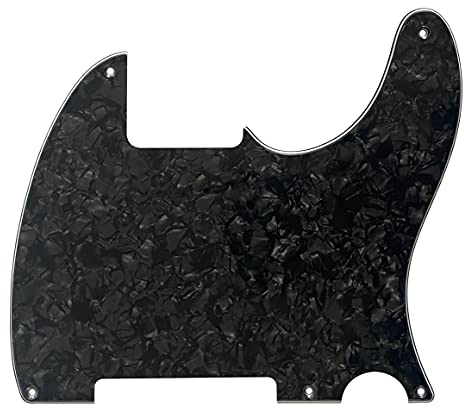 Passend für Fender Esquire Telecaster 5-Loch-Gitarren-Schlagbrett (4-lagig, Black Pearl)