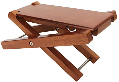 Emoshayoga Gitarren-Fußstütze, starke Unterstützung, höhenverstellbar, eleganter Stil, hochwertiges Holz, stabil, langlebig, korrekte Körperhaltung (#2)