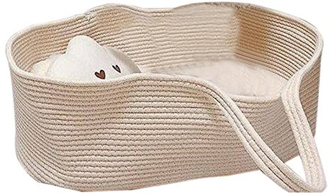 Neugeborener Korb Bett Tragbare Handgerät Moses Baby Bett Baumwollseil Kleinkind Bett Kinderwagen für Outing Reise 27.6 oder 15.7 und 9.8inch
